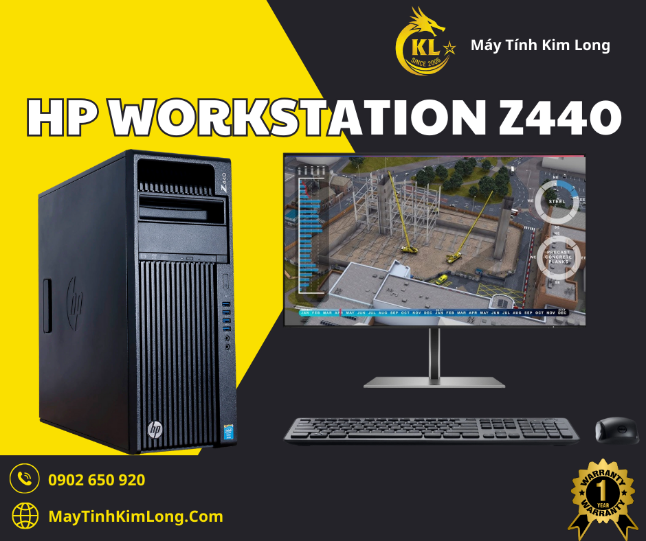 Máy trạm HP WorkStation Z440/E5-1650V4/Ram 32GB/SSD 512GB/HDD 1TB/VGA RTX 3060 12GB - Cấu hình 4